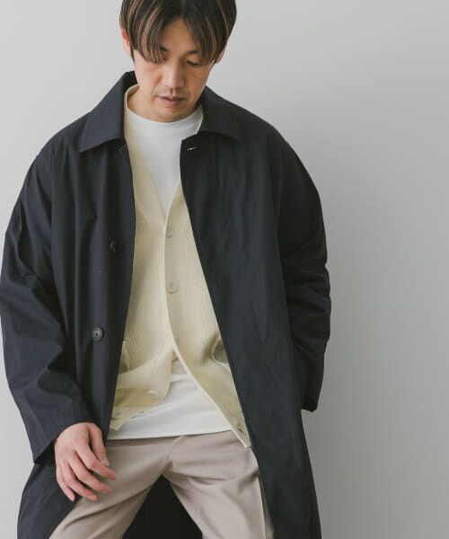 URBAN RESERCH DOORS ネイビー ショート コート