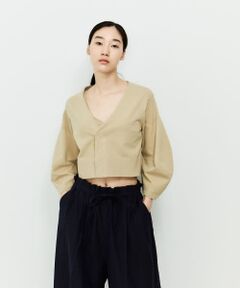 『WEB/一部店舗限定』unfil　organic cotton cropped cardigan
