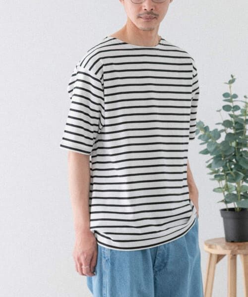 URBAN RESEARCH DOORS / アーバンリサーチ ドアーズ Tシャツ | FORK&SPOON　ボートネックボーダーショートスリーブ | 詳細5