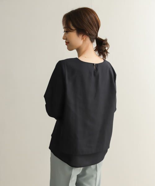 URBAN RESEARCH DOORS / アーバンリサーチ ドアーズ シャツ・ブラウス | 『UR TECH Smart Linen Touch』レイヤードブラウス | 詳細19