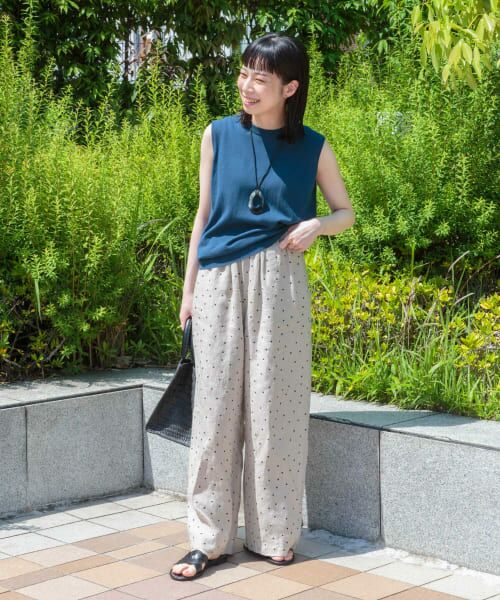 URBAN RESEARCH DOORS リネンドットイージーパンツパンツ - pure-home.eu