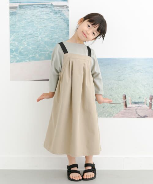 【CHARCOAL】『親子リンク』add fabrics 撥水ワンピース(KIDS)