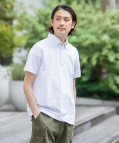 『吸水速乾』LIFE STYLE TAILOR　ボタンダウン半袖プルオーバー