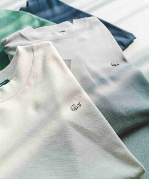 URBAN RESEARCH DOORS / アーバンリサーチ ドアーズ Tシャツ | 『別注』LACOSTE for DOORS　20th mossstitch mockT-shirts | 詳細24
