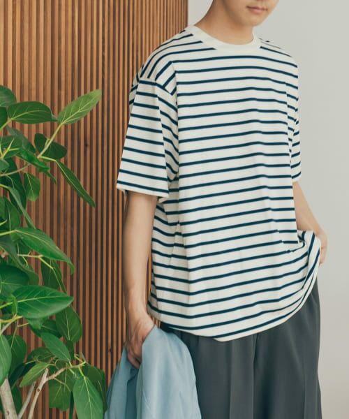 URBAN RESEARCH DOORS / アーバンリサーチ ドアーズ Tシャツ | FORK&SPOON　ラダーボーダーTシャツ | 詳細30