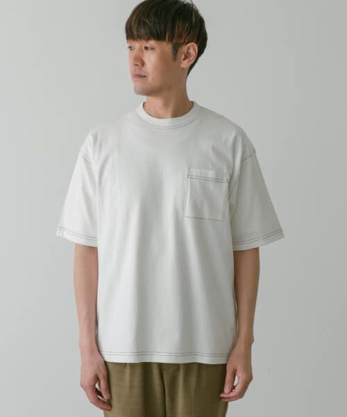 URBAN RESEARCH DOORS / アーバンリサーチ ドアーズ Tシャツ | USAコットン配色ステッチポケットTシャツ | 詳細26