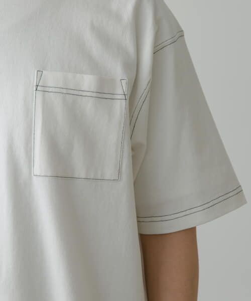 URBAN RESEARCH DOORS / アーバンリサーチ ドアーズ Tシャツ | USAコットン配色ステッチポケットTシャツ | 詳細6