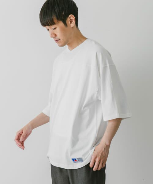 URBAN RESEARCH DOORS / アーバンリサーチ ドアーズ Tシャツ | 『別注』RUSSELL ATHLETIC×DOORS　FOOTBALL H/S T-SHIRTS | 詳細1