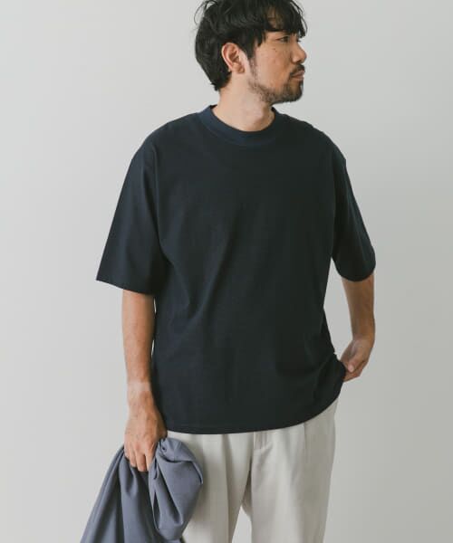 URBAN RESEARCH DOORS / アーバンリサーチ ドアーズ Tシャツ | ミジンボーダーモックネックショートスリーブタフTシャツ | 詳細14