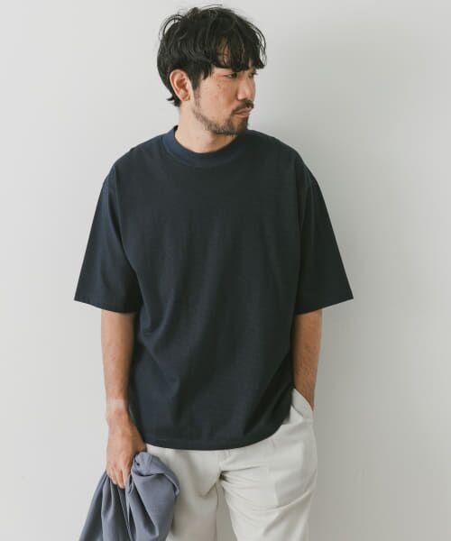 URBAN RESEARCH DOORS / アーバンリサーチ ドアーズ Tシャツ | ミジンボーダーモックネックショートスリーブタフTシャツ | 詳細16