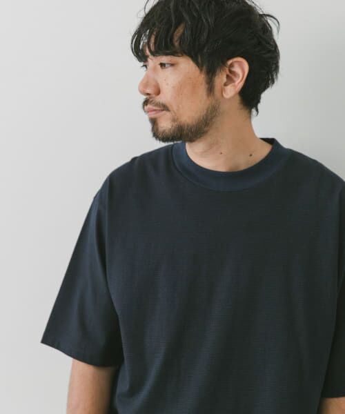 URBAN RESEARCH DOORS / アーバンリサーチ ドアーズ Tシャツ | ミジンボーダーモックネックショートスリーブタフTシャツ | 詳細17