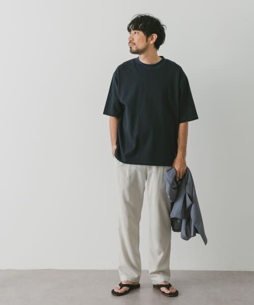 URBAN RESEARCH DOORS / アーバンリサーチ ドアーズ Tシャツ | ミジンボーダーモックネックショートスリーブタフTシャツ | 詳細18