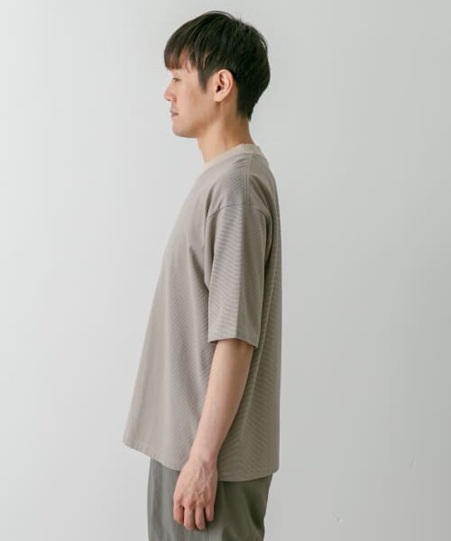 URBAN RESEARCH DOORS / アーバンリサーチ ドアーズ Tシャツ | ミジンボーダーモックネックショートスリーブタフTシャツ | 詳細21