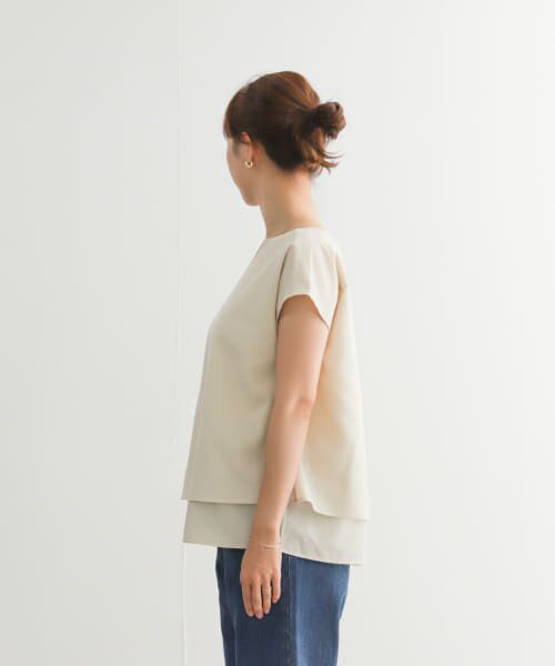 URBAN RESEARCH DOORS / アーバンリサーチ ドアーズ シャツ・ブラウス | 『UR TECH Smart Linen Touch』レイヤードフレンチブラウス | 詳細27