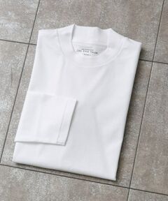 『抗菌/防臭』LIFE STYLE TAILOR　シルケットポンチストレッチ長袖Tシャツ