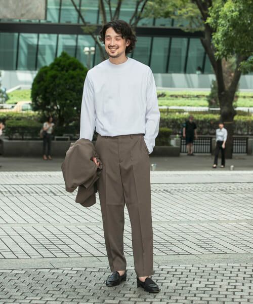 URBAN RESEARCH DOORS / アーバンリサーチ ドアーズ シャツ・ブラウス | 『抗菌/防臭』LIFE STYLE TAILOR　シルケットポンチストレッチモック長袖Tシャツ | 詳細7