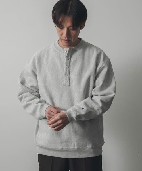 URBAN RESEARCH DOORS / アーバンリサーチ ドアーズ スウェット | 『別注』Champion×DOORS　20th RW HALF SNAP CREW | 詳細9