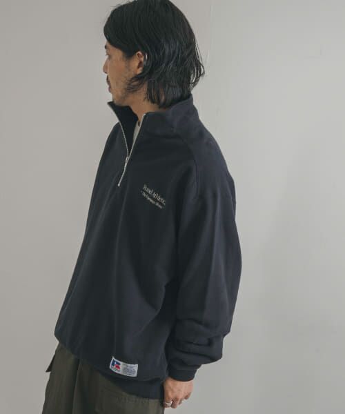 セール】 『別注』RUSSELL ATHLETIC×DOORS HALF ZIP SWEAT