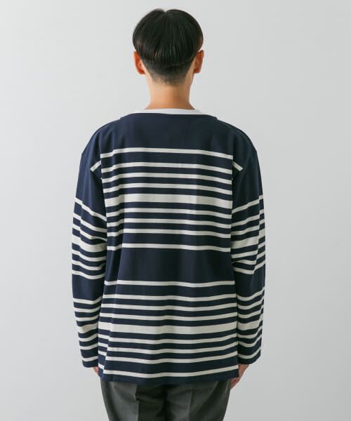 URBAN RESEARCH DOORS / アーバンリサーチ ドアーズ Tシャツ | ORCIVAL　RANDOMBORDERWIDEBOATNECK | 詳細3