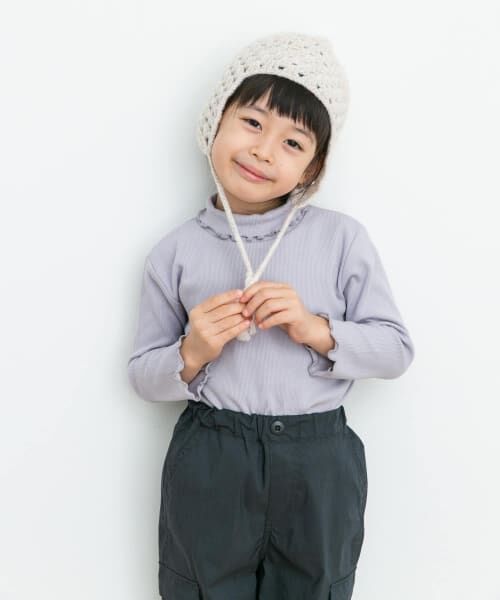 URBAN RESEARCH DOORS / アーバンリサーチ ドアーズ トップス | メローフリルリブタートルネックTシャツ(KIDS) | 詳細9