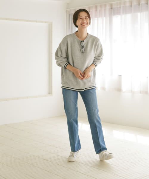 URBAN RESEARCH DOORS / アーバンリサーチ ドアーズ ニット・セーター | 『佐藤栞里さん着用』ハミルトンウールクルーワイドプルオーバー | 詳細15