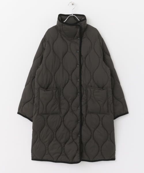 セール】 mizuiro ind quilt stand collar coat （ダウンジャケット