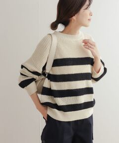 メッシュKNITプルオーバー