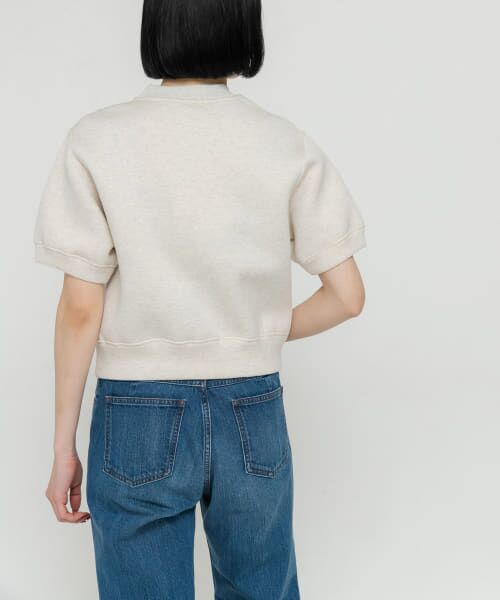 URBAN RESEARCH DOORS / アーバンリサーチ ドアーズ Tシャツ | unfil　double faced cropped half-sleeve top | 詳細11