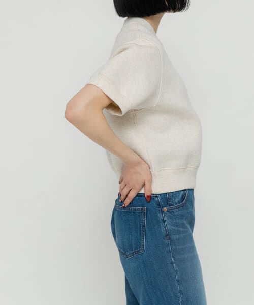 URBAN RESEARCH DOORS / アーバンリサーチ ドアーズ Tシャツ | unfil　double faced cropped half-sleeve top | 詳細12
