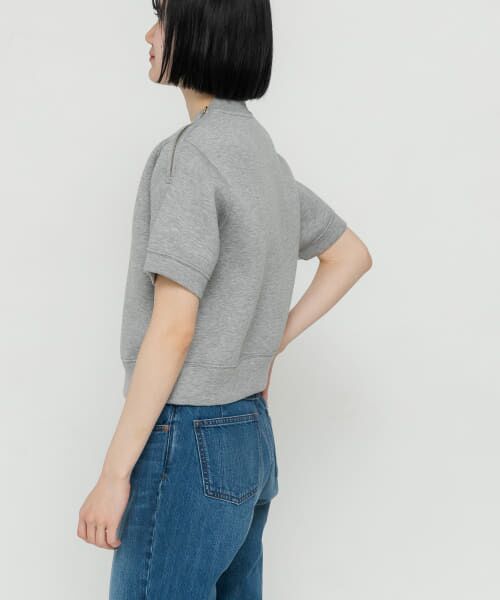 URBAN RESEARCH DOORS / アーバンリサーチ ドアーズ Tシャツ | unfil　double faced cropped half-sleeve top | 詳細3