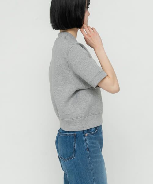 URBAN RESEARCH DOORS / アーバンリサーチ ドアーズ Tシャツ | unfil　double faced cropped half-sleeve top | 詳細5