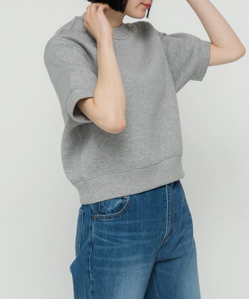 URBAN RESEARCH DOORS / アーバンリサーチ ドアーズ Tシャツ | unfil　double faced cropped half-sleeve top | 詳細6