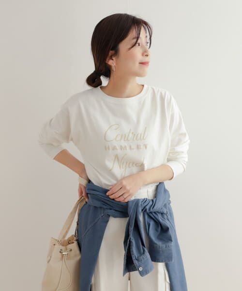 URBAN RESEARCH DOORS / アーバンリサーチ ドアーズ Tシャツ | ロゴプリントロングTシャツ | 詳細11