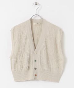 unfil　cotton&cashmere vest