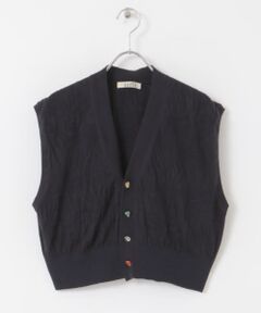 unfil　cotton&cashmere vest