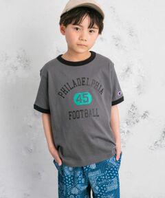 『別注』Champion×DOORS　ベーシックリンガーTシャツ(KIDS)