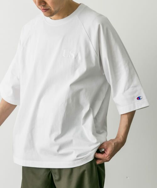 URBAN RESEARCH DOORS / アーバンリサーチ ドアーズ Tシャツ | 『別注』Champion×DOORS　RAGLAN USA T-Shirts | 詳細1