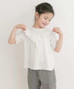 メローフリルリブTシャツ(KIDS)