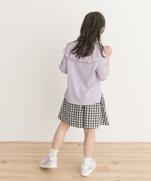 URBAN RESEARCH DOORS / アーバンリサーチ ドアーズ トップス | メローフリルリブTシャツ(KIDS) | 詳細18