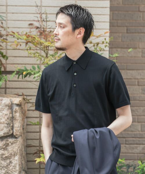 URBAN RESEARCH DOORS / アーバンリサーチ ドアーズ ポロシャツ | 『UR TECH ひやサラクール』LIFE STYLE TAILOR　ニットポロ | 詳細13