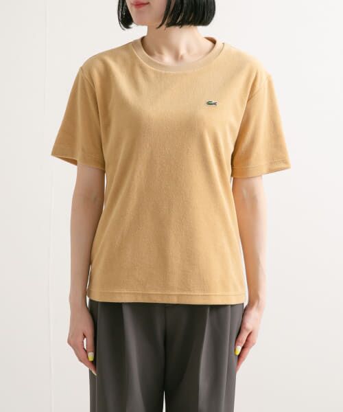 URBAN RESEARCH DOORS / アーバンリサーチ ドアーズ Tシャツ | 『別注』LACOSTE×DOORS　パイルクルーネックTシャツ | 詳細12