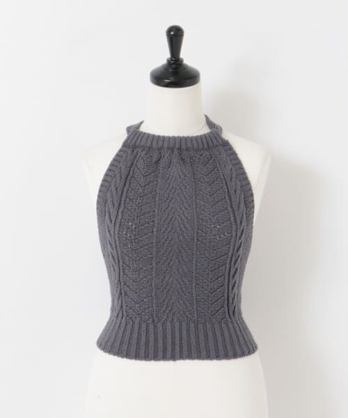 URBAN RESEARCH DOORS / アーバンリサーチ ドアーズ その他トップス | unfil　openworkcableknit top | 詳細7