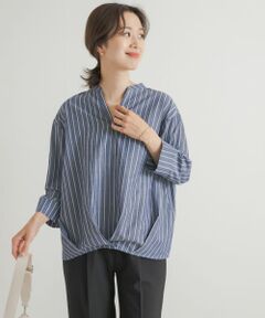 『UR TECH Smart Linen Touch』フロントタックブラウス