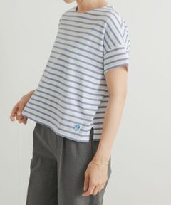 『一部別注カラー』ORCIVAL　BOATNECK SHORT-SLEEVE PULLOVER