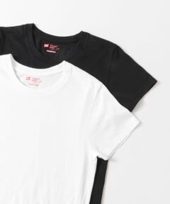 Hanes　2P JAPANFITクルーネックTシャツ