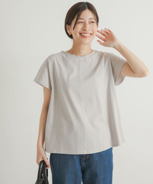 URBAN RESEARCH DOORS / アーバンリサーチ ドアーズ Tシャツ | 『UR TECH ひやサラクール』Vネックフレンチプルオーバー | 詳細9