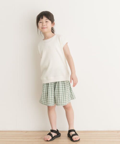 URBAN RESEARCH DOORS / アーバンリサーチ ドアーズ トップス | 変形ワッフルノースリーブプルオーバー(KIDS) | 詳細10