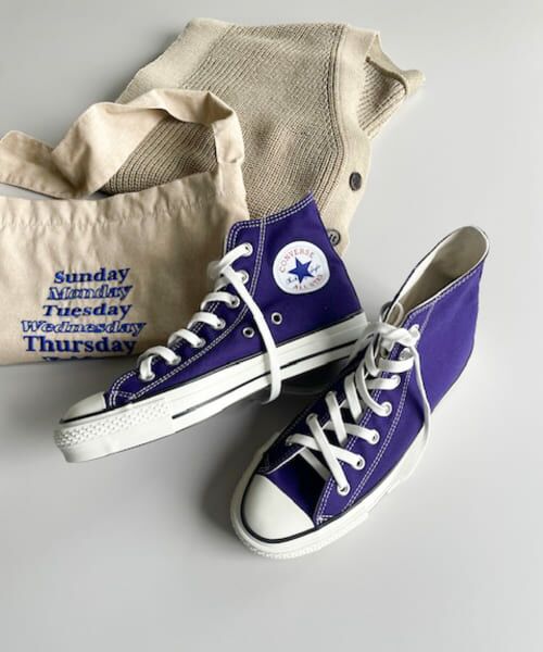 【URBAN RESEARCH DOORS】CONVERSE CANVAS ALL STAR J HI Purple 24 アーバンリサーチ ドアーズ レディース スニーカー DW45-31312190