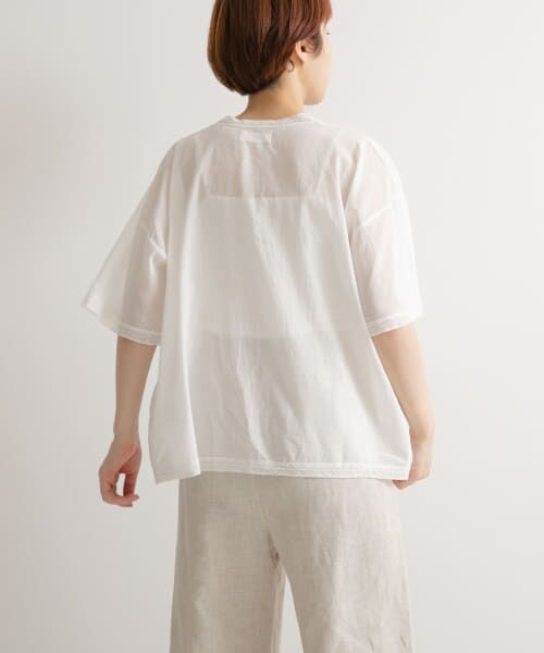URBAN RESEARCH DOORS / アーバンリサーチ ドアーズ シャツ・ブラウス | SOIL　V-NECK LACE PULLOVER | 詳細3