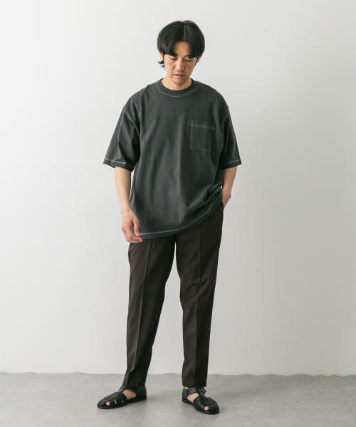 URBAN RESEARCH DOORS / アーバンリサーチ ドアーズ Tシャツ | 配色ステッチクルーネックポケットTシャツ | 詳細14